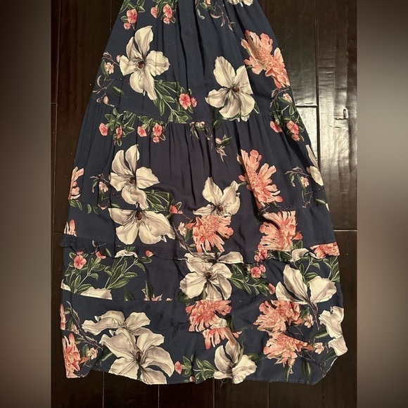 Dolan Anthropologie Blue Floral Smocked Maxi Sundress S | Cottagecore, Boho - Picture 8 of 9